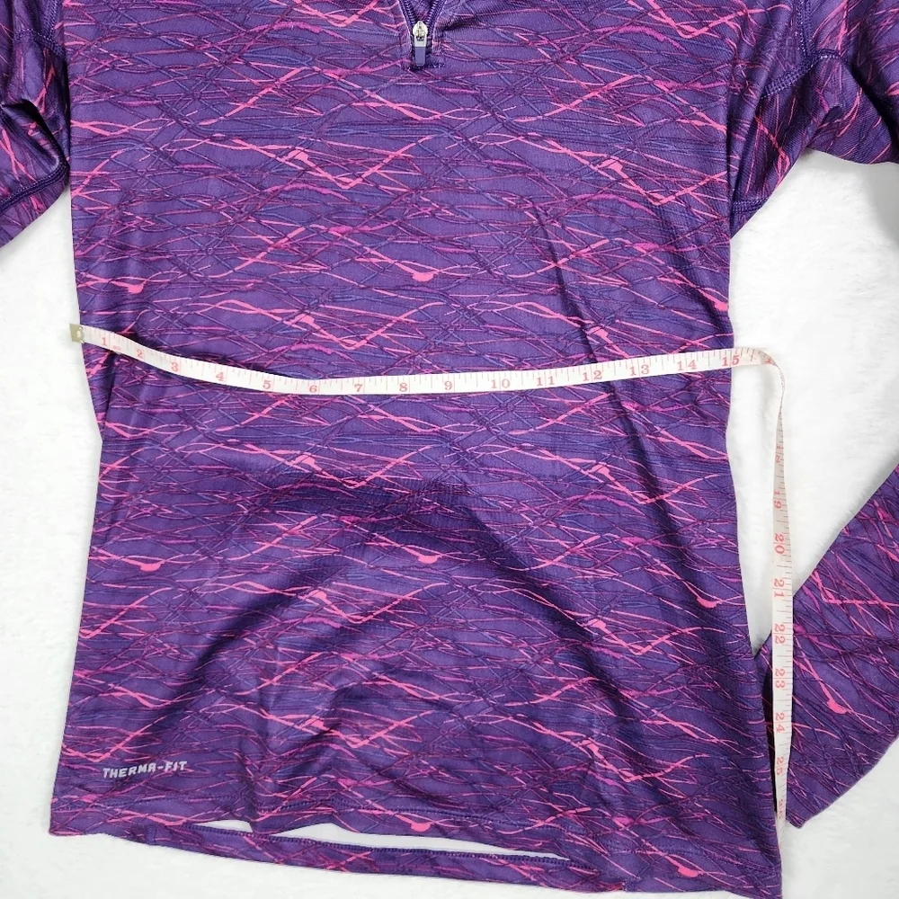 Nike pro combat purple fitted Dry-fit 1/2 zip up track jacket. Size medium